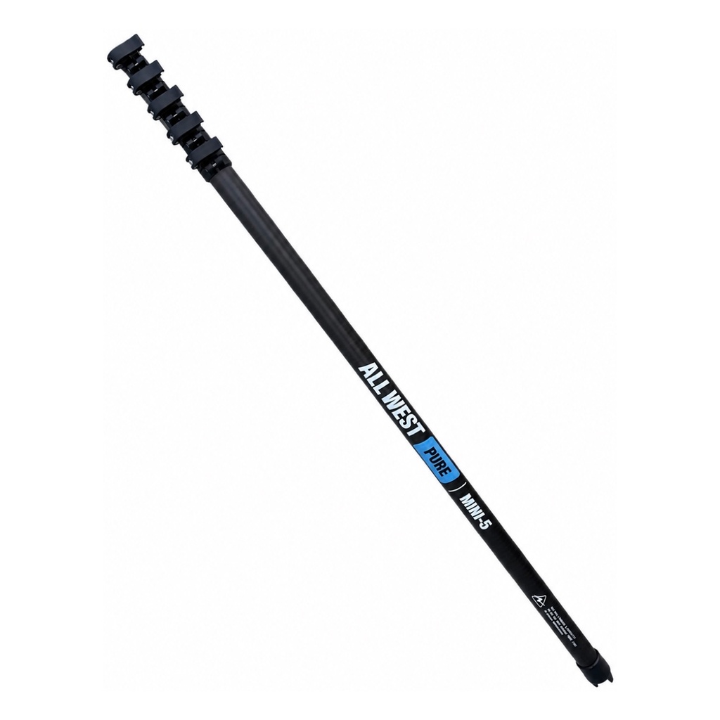 Product shot — Mini-5 Anti-Spin Carbon Fibre Water Fed Pole – 5 m (16 ft), 5 sections