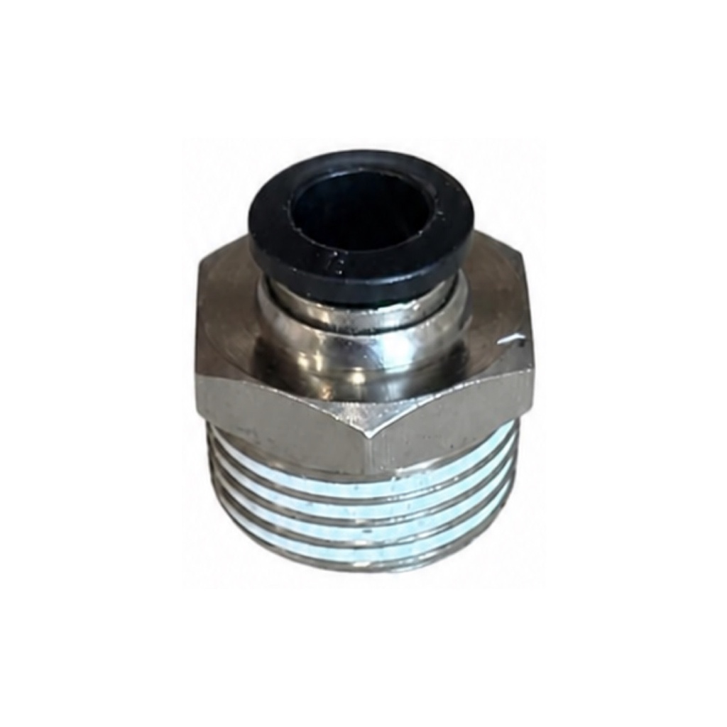 Product shot — Push-Fit Straight 8mm x BSPT 1/2" Male