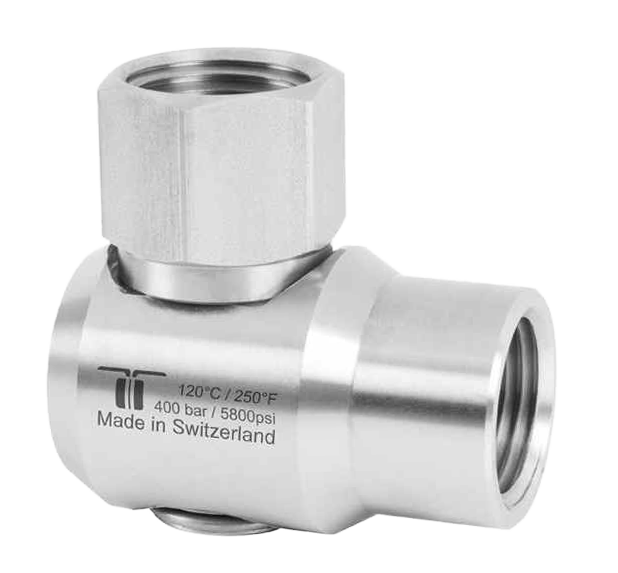 Product shot — Hose Reel Swivel – WDEI – Mosmatic (1/2″ BSP F x 1/2″ BSP F) 400 bar