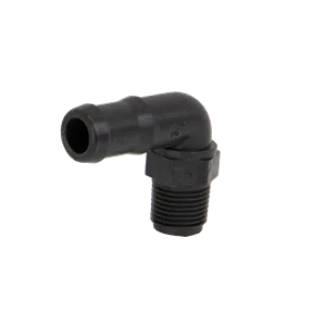 [HB050/075-90] 1/2 Male Thread x 3/4 90° Hose Barb Elbow