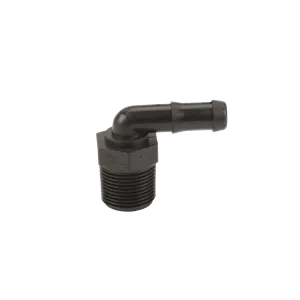 3/4 Male Thread x 1/2 90° Hose Barb Elbow
