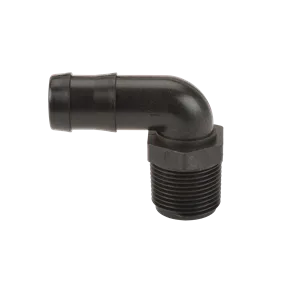 1" Male Thread x 1" 90° Hose Barb Elbow