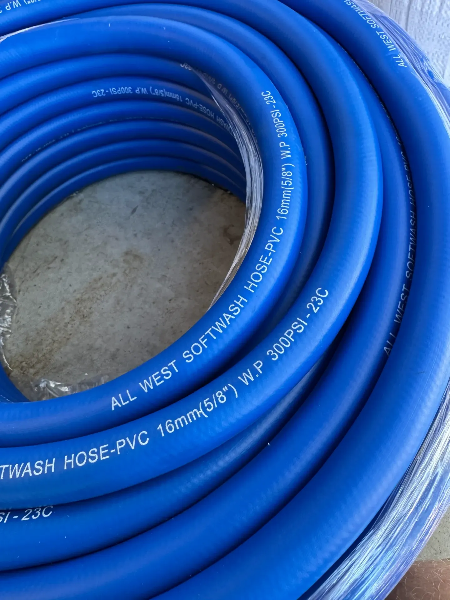[AWSW-HOSE-UF-58-75M] All West Softwash Hose Ultra Flexible 5/8" 75M