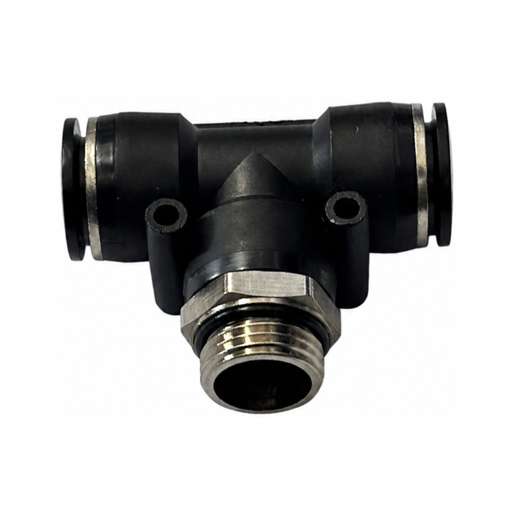 [PB16-G04] Push-Fit Tee 16mm x BSPP 1/2" Male O-ring