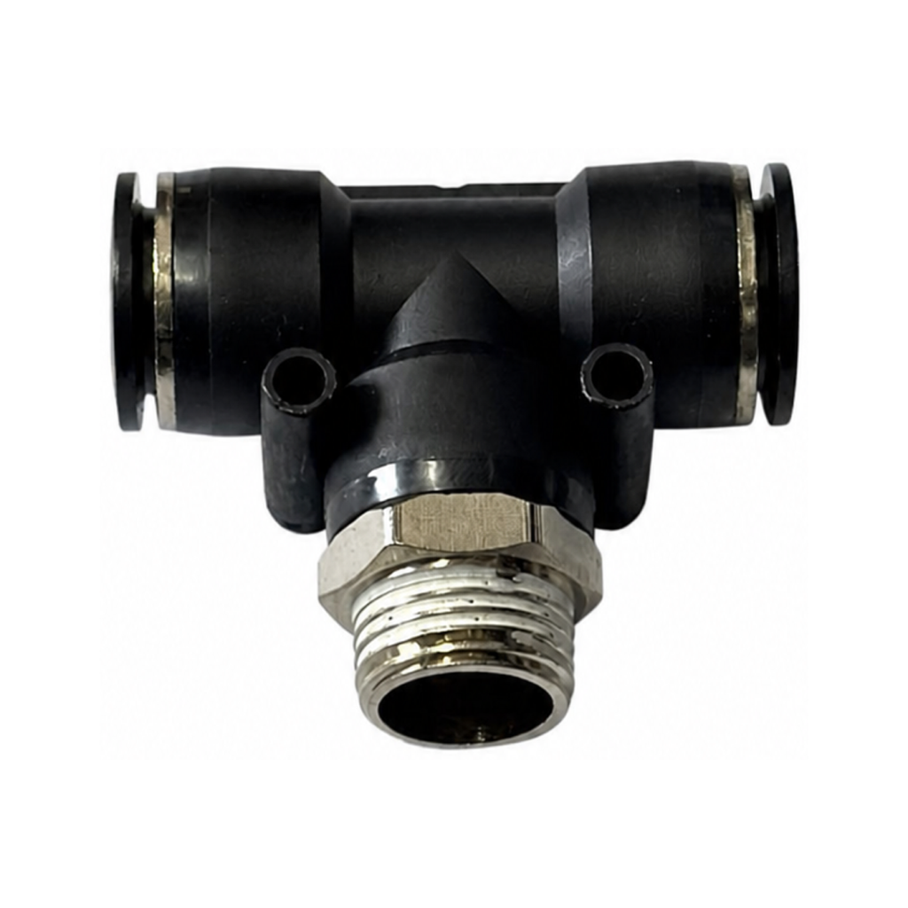 [PB16-04] Push-Fit Tee 16mm x BSPT 1/2" Male