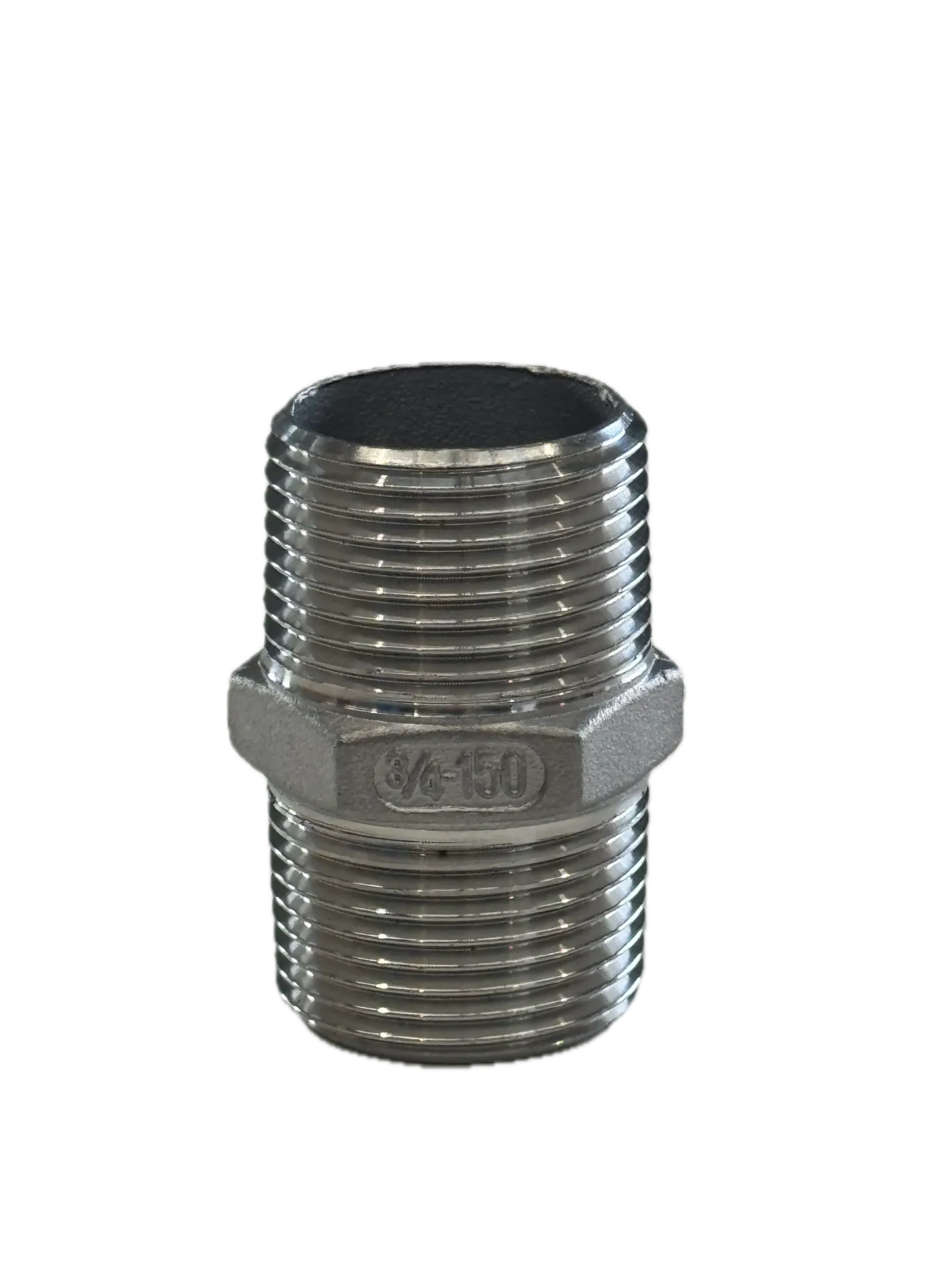 [S01-020] SS316 BSP Straight Nipple 3/4”