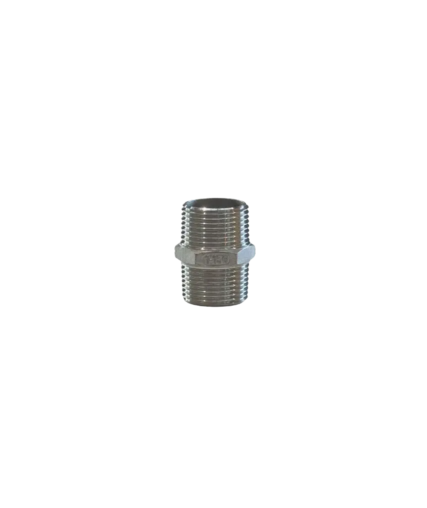 SS316 BSP Straight Nipple 1”