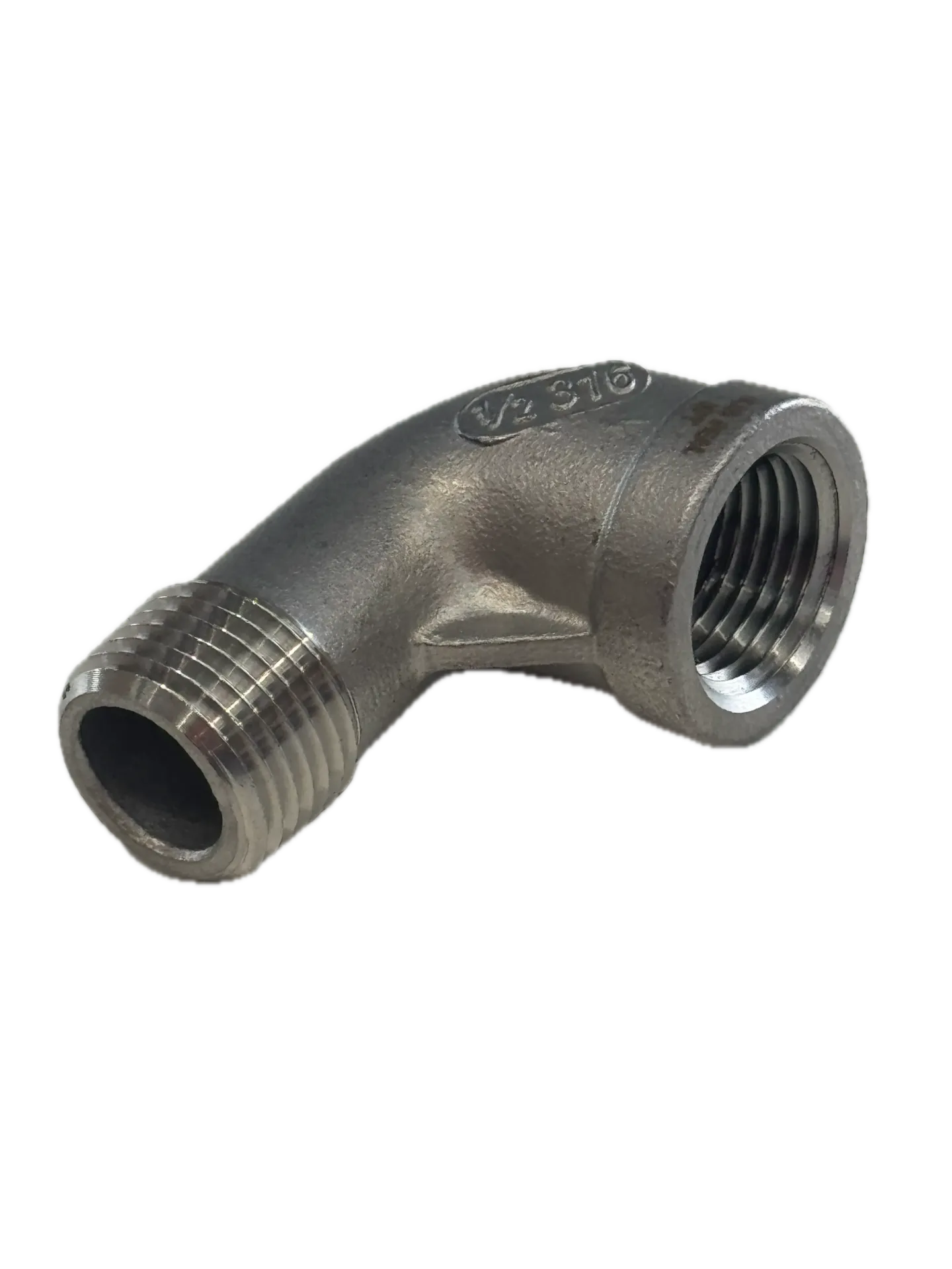 [S10-015] SS316 BSP 90° Elbow M/F 1/2”