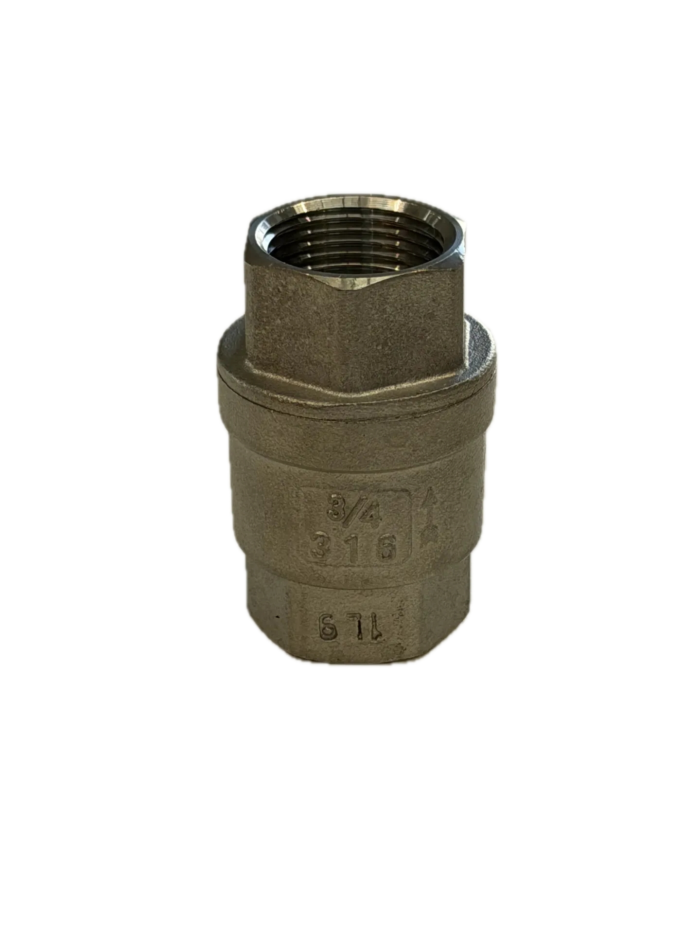 [SVCT020] SS316 BSP Spring Check Valve 3/4”