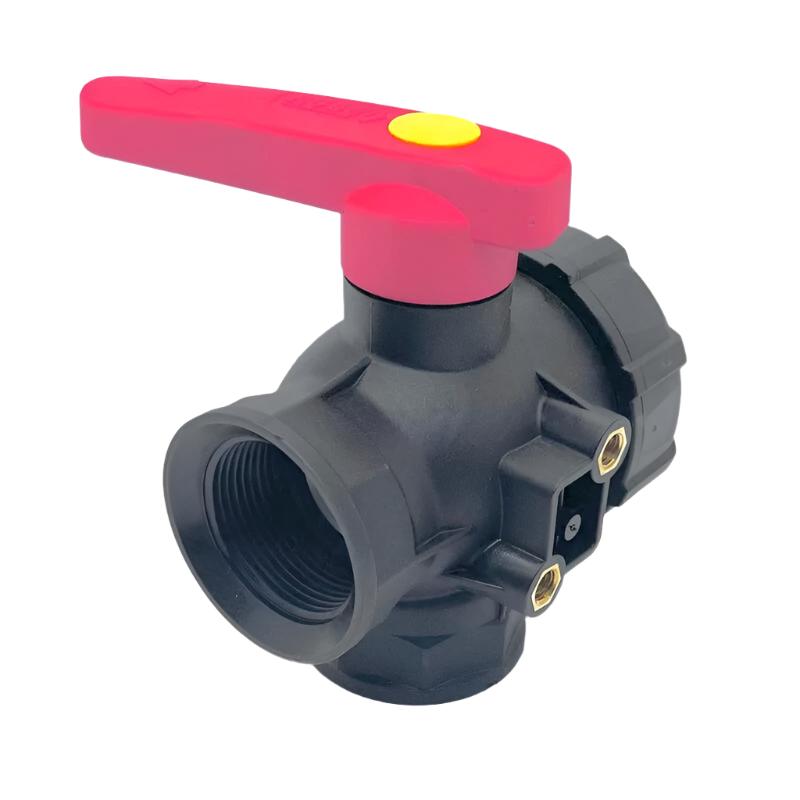 3-Way Ball Valve 1" BSP, Continuous Flow - ARAG