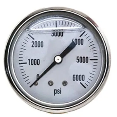 [165 1615933] Gauge 6000 PSI Rear S/S 1pc